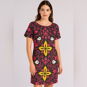 Boden Dress Floral Size 2 Linen Sheath